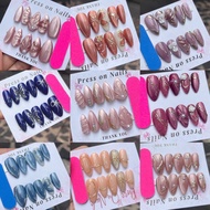 [PREMIUM] PART 1 SUPER Premium Press on Nails Cat Eye 3DDesign Studio Quality Durable wedding fake N