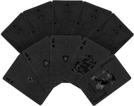 Joyoldelf Cool Black Playing Cards, Waterproof Playing Cards with Skull Pattern, Flexible Poker with