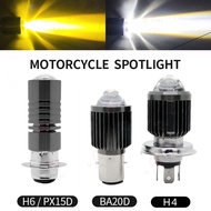 BA20D H4 6000K LED Headlight for Motorcycles