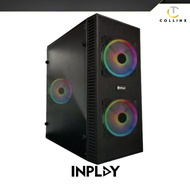 Inplay Wind 01 Black Gaming Case | mATX Acrylic | For PC Desktop | For Gaming Work Streaming Online 