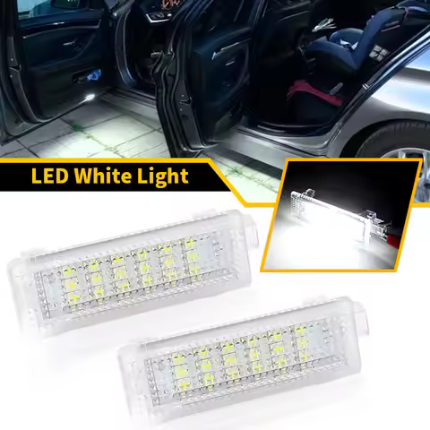 2pcs White Door Trunk Boot Luggage Footwell Glove Box Light For BMW E63E64 E90N E91 X5 E70 X6 E71 X1