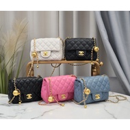 FB3 fashion bag/shoulder bag/crossbody bag/Small Golden Balls Chain Bag for Women/2021New Year Rhomb