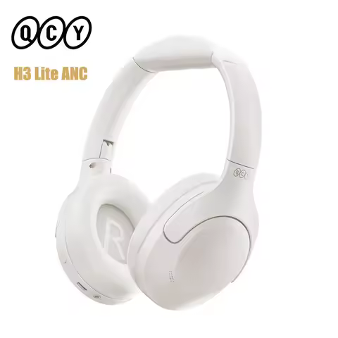 QCY H3 Lite ANC Wireless Headphones Active Noise Cancelling Over Ear Headset Bluetooth 5.3 Earphones