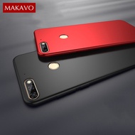 MAKAVO for For Huawei Y6 2018 Case 360 Protection Slim Matte PC Hard Back Cover for For Huawei Y6 Pr