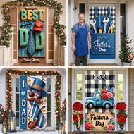Happy Fathers Day Decorations- Fathers Day Large Door Cover Banner Decoration for Happy Father Day P