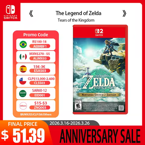Nintendo Switch 2 -The Legend of Zelda: Tears of the Kingdom - Games Adventure Action and RPG Genre 