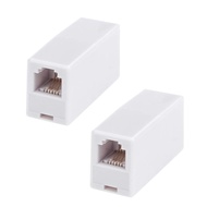RJ11 Coupler, 2 Pack Telephone Phone Line Connector Coupler RJ11 6P4C Inline Keystone Jack Female to