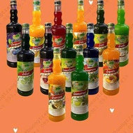 Ding Fong Thai syrup with many flavors 755ml (Ingredients for preparing Minh Huong)
