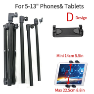 （BJYX) Foldable Floor Tablet Tripod Stand Mount for iPad Samsung Lenovo Huawei Xiaomi Universal 7 - 