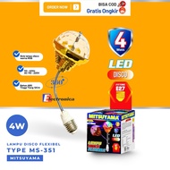 MITSUYAMA FLEXIBLE LED DISCO LIGHT MS-351 RGB ROTATING DISCO LIGHT/ E27 FITTING COLORFUL DISCO PARTY