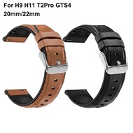 Smartwatch Strap T2 Pro H9 Y13 GTS4 ULTRA 2 H11 Smart Watchband 20mm Silicone Leather Strap 22mm Sma