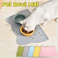 Pet Bowl Mat Cat and Dog Silicone Meal Mat Waterproof Food Pad Puppy Feeding Mat