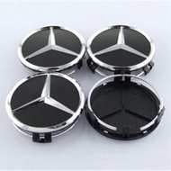 4pcs 75mm Car Wheel Center Caps Wheel Hub Rim Cap Cover Badge Emblem For Mercedes Benz w202 w220 w20