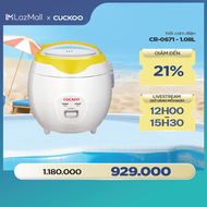 Nồi cơm điện Cuckoo 108 lít CR-0671- màu vàng- bản Quốc tế - Hàng chính hãng