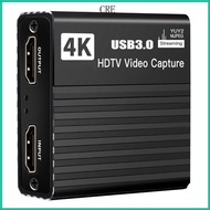 CRE Video Capture Card 1080p 60fps Capture Device Aluminum 4K Adapter For Console Recording Live Bro