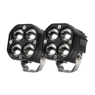 Lampu Sorot Laser LED VINYX D4 Mobil Motor Sorot 40Watt 40W - D4 Putih+Kuning