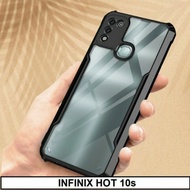 Infinix Hot 10s hardcase anti crack crystal hard soft case casing