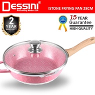 DESSINI iSTone ISTFP-28 Granite Aluminium Non Stick Casserole Pot Bowl Wok Fry Pan Cookware Kuali Pe