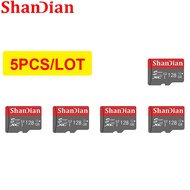 5PCS/LOT High Speed Read And Write TF / Smart SD Card 128GB Mobile Phone External Storage 64GB Tachograph Memory Card 32G 16GB