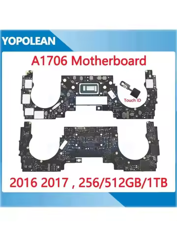 Original Laptop A1706 Motherboard with Touch ID For MacBook Pro 13" A1706 Logic board i5 i7 256GB 51