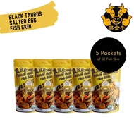 Taurus Chips Salted Egg Fish Skin - 5 packets