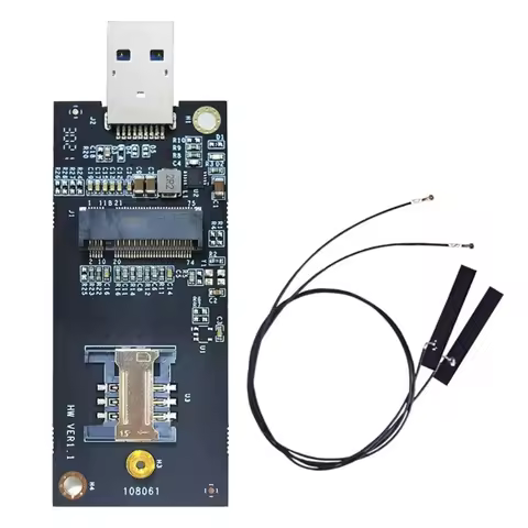 M2 USB Adapter DW5821E M2-NGFF DW5811e DW5816E EM7455 L860-GL USB3.0 Expansion Card for 3G/ 4G/ 5G L