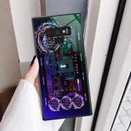 Samsung Note 9 Glass Case Beautiful Machine Engine