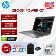 HP Zbook Power G7 Workstation Gaming Laptop i7 10th Gen 32GB RAM 512GB SSD NVIDIA Quadro 2000 Graphi