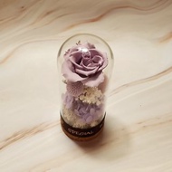 永生玫瑰花許願瓶-Soft Lilac