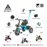 Aviator AT 105-7 Children's Tricycle Bike AT105-7 Bell Cart Push