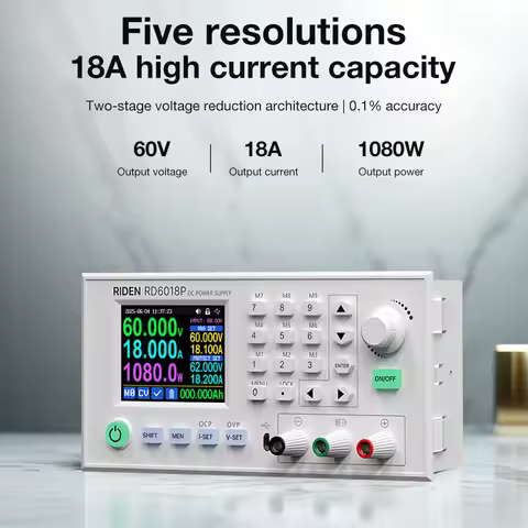 RD RD6018P 60V 18A 5 Digit Display DC Adjustable Step Down Voltage Regulated Power Supply Buck Conve