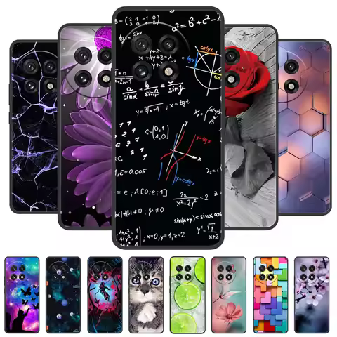 For OnePlus 13 Case Wolf Lions Black TPU Soft Silicone Coque for OnePlus 13 13R 12 12R Phone Back Co