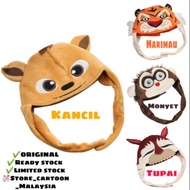 🔥READY STOK🔥ORIGINAL Topi Budak/Animal Hat, Dan Store Upin&Ipin Boboiboy