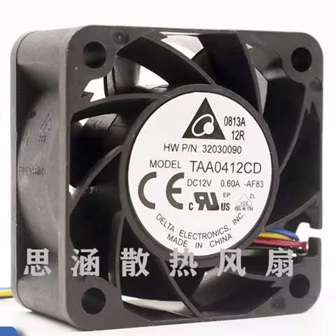 New THA0412AD 4cm 40mm 4020 12V 0.60A cooling fan dual ball wind capacity for Delta 40*40*20mm