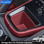 【FY】  Silicone Car Center Console Organizer Storage Box Accessories Modification For Porsche Cayenne