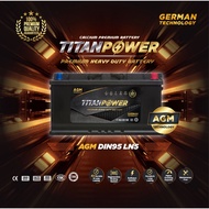Titannpower Premium AGM DIN95 LN5 car battery