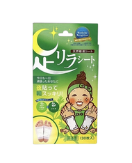 日本天然樹液排毒足貼 30枚 (艾草-綠色) 平行進口