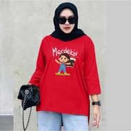 MERAH 17An Clothes Red and White Indonesian Clothes August 17th Independence T-shirts for Girls and 