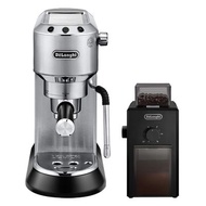 DELONGHI Dedica Arte เครื่องชงกาแฟ + เครื่องบดเมล็ดกาแฟ (1350 วัตต์, 1.1 ลิตร) รุ่น EC885M + KG79