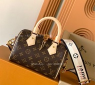 👏Louis Vuitton Speedy Bandoulière 20枕頭包 黑色肩帶 LV M46234 全實拍 📸100% new🎁 🎁斜孭袋 手拿袋 斜揹袋 單肩包 免運費 包郵 Carous