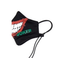 DOSH:FACE MASK หน้ากากผ้าผู้ใหญ่ JOKER คล้องคอ โครงปรับรับจมูก กันละอองน้ำรุ่นFMASK13-BL kf94 n95
