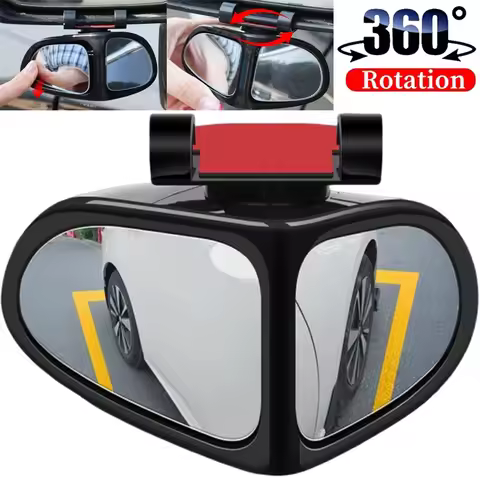 360° Adjustable Wideangle Blind Spot Reflective Reversing Car Rearview Mirror Blind Spot Mirror Fron