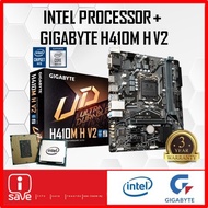 GIGABYTE H410M H V2 H410 LGA1200 MOTHERBOARD + Intel 10TH GEN PENTIUM / CORE I3 10100 / 10105 / I5 1