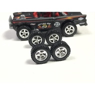 Z026 Hotwheels Rubber Wheels Tayar Getah 5 Spoke Race 4x4 OFFROAD Long Axle