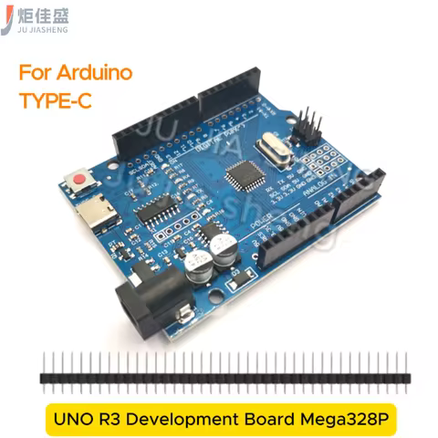 UNO R3 MEGA328P UNO R3 Development Board + USB Cable ATMEGA328P-AU Type-C For Arduino