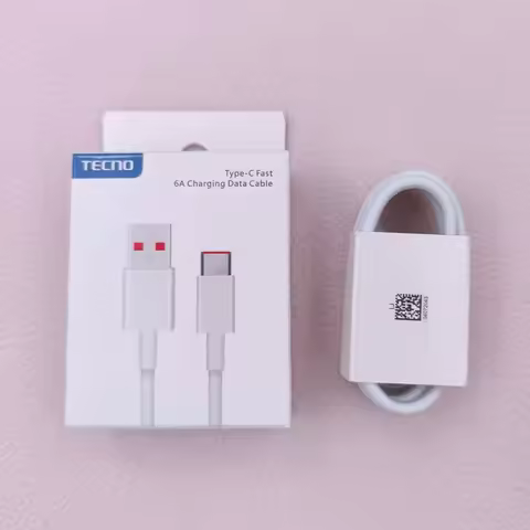 Tecno 70W 65W 55W 1M 6A Type-C Fast Charging Date Cord For Pova 4 5 6 Pro 5G Camon 20 30 Ultra Spark