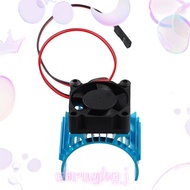 For  A959-B 144001 124019 RC Car Aluminum Alloy Motor Heatsink Cover with Cooling Fan for 540 550 36