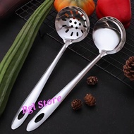Stainless Steel Kitchen Steamboat Utensils Soup Ladle / Hole Ladle / Colander Spoon