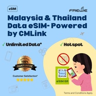 Unlimited Malaysia & Thailand eSIM 1GB/2GB Daily for 1-10 Days Data Roaming | QR delivered via email