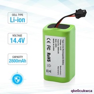 14.4V 2600mAh 18650 Replacement Li-ion Battery for Conga Excellence 990 1090 Ecovacs Deebot N79S N79 Eufy Robovac 11S 12